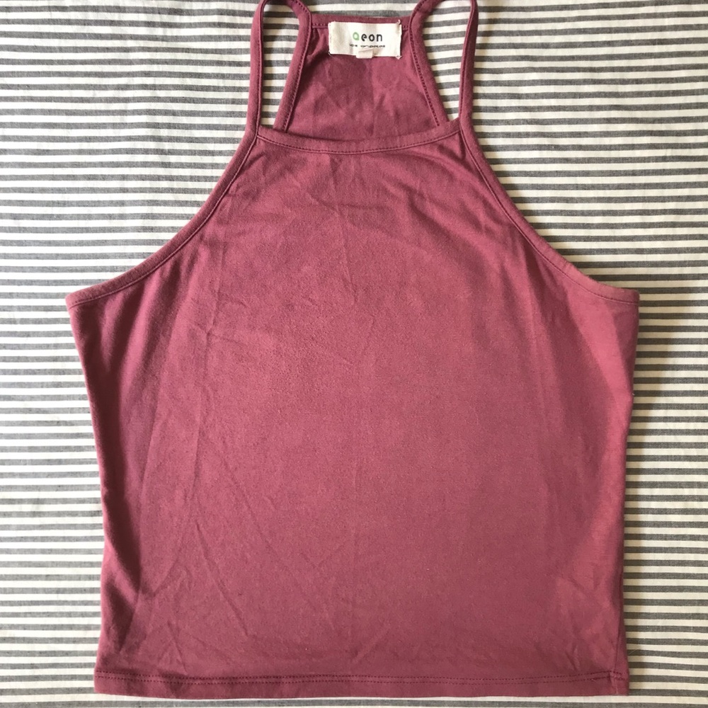 High Neck Cropped Tank Top